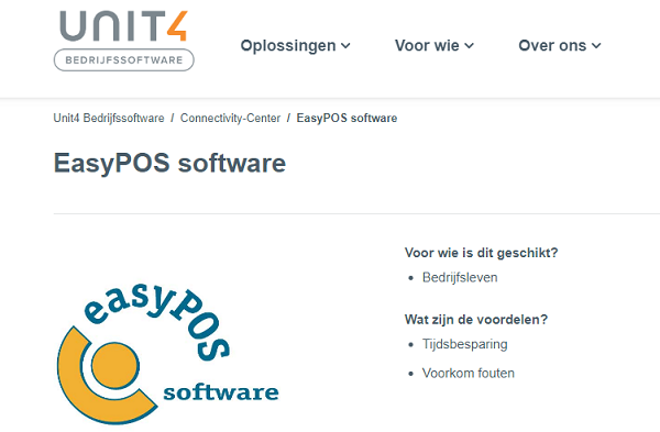 Export koppeling met boekhoudsoftware Unit4 Multivers