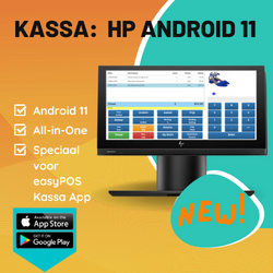 HP Kassa met easyPOS software.